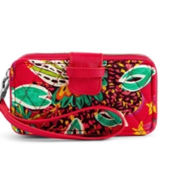 Vera Bradley Red Rumba RFID Wristlet /Clutch - Picture 1 of 6